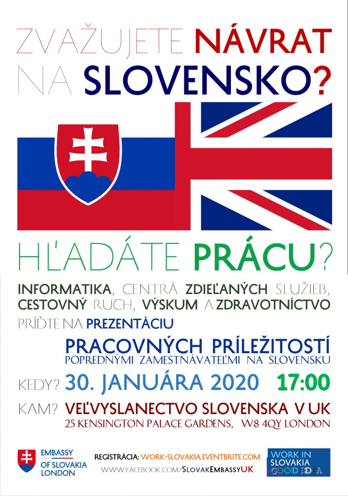 WORK IN SLOVAKIA - PLAGÁT