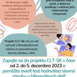 LOGOPEDICKÝ TEST NA TESTOVANIE SLOVNEJ ZÁSOBY U BILIGVÁLNYCH DETÍ VO VEKU 3-6 ROKOV